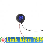 Đồng hồ đo điện áp 4-100VDC hình tròn 30mm  xanh dương